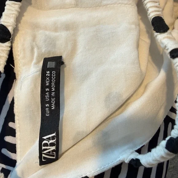 Zara White and Black Polka Dot Maxi Dress - Picture 4 of 4